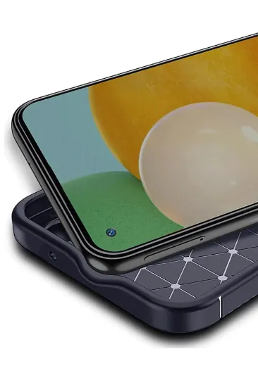 Newface Xiaomi Redmi Note 14 Pro 4G Kılıf Auto Focus Karbon Kapak - Lacivert resmi