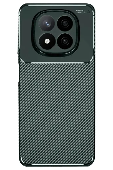 Newface Xiaomi Redmi Note 14 Pro 4G Kılıf Auto Focus Karbon Kapak - Koyu Yeşil resmi