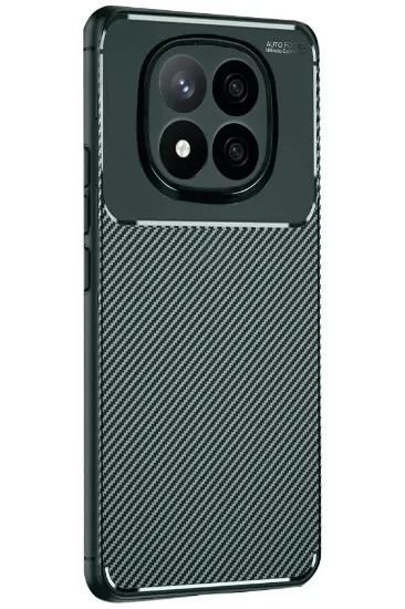 Newface Xiaomi Redmi Note 14 Pro 4G Kılıf Auto Focus Karbon Kapak - Koyu Yeşil resmi