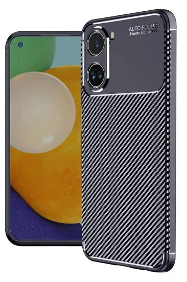 Newface Xiaomi Poco X7 Pro Kılıf Auto Focus Karbon Kapak - Lacivert resmi
