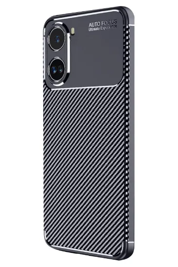 Newface Xiaomi Poco X7 Pro Kılıf Auto Focus Karbon Kapak - Lacivert resmi