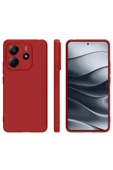 Newface Xiaomi Redmi Note 14 4G Kılıf First Silikon - Kırmızı resmi