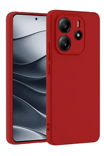 Newface Xiaomi Redmi Note 14 4G Kılıf First Silikon - Kırmızı resmi