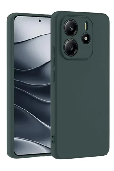Newface Xiaomi Redmi Note 14 4G Kılıf First Silikon - Koyu Yeşil resmi