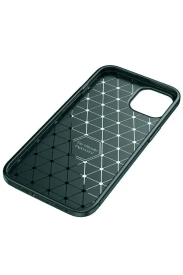 Newface iPhone 14 Kılıf Auto Focus Karbon Kapak - Koyu Yeşil resmi