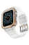 Newface Apple Watch 42mm KR401 Silikon Kordon - Beyaz-Rose resmi