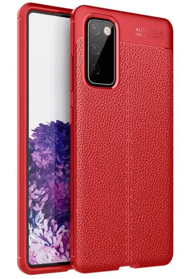 Newface Samsung Galaxy S20 FE Kılıf Auto Focus Kapak - Kırmızı resmi