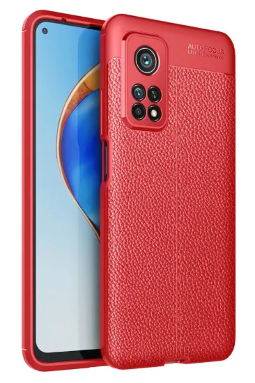 Newface Xiaomi Mi 10T Pro Kılıf Auto Focus Kapak - Kırmızı resmi