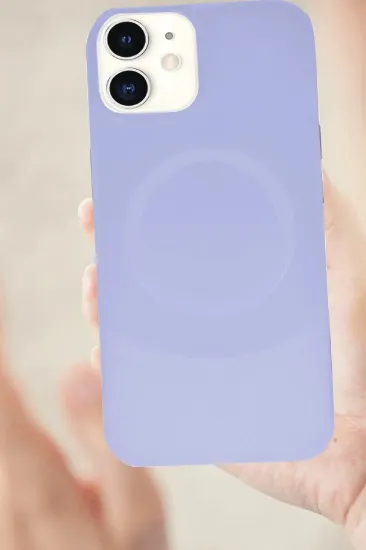 Newface iPhone 11 Kılıf Maya Karbon Kapak - Mürdüm resmi