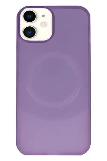 Newface iPhone 11 Kılıf Maya Karbon Kapak - Mürdüm resmi