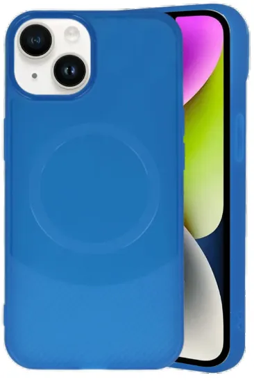 Newface iPhone 14 Kılıf Maya Karbon Kapak - Lacivert resmi