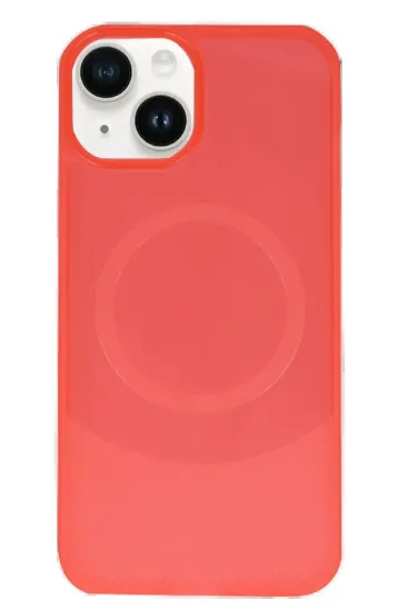 Newface iPhone 14 Kılıf Maya Karbon Kapak - Kırmızı resmi