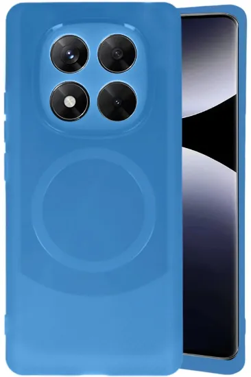 Newface Xiaomi Redmi Note 14 Pro 4G Kılıf Maya Karbon Kapak - Lacivert resmi