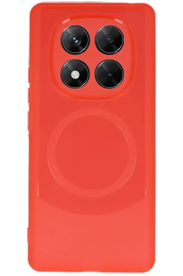 Newface Xiaomi Redmi Note 14 Pro 4G Kılıf Maya Karbon Kapak - Kırmızı resmi