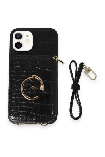 Joko iPhone 11 Kılıf Ermes Kapak - Siyah resmi