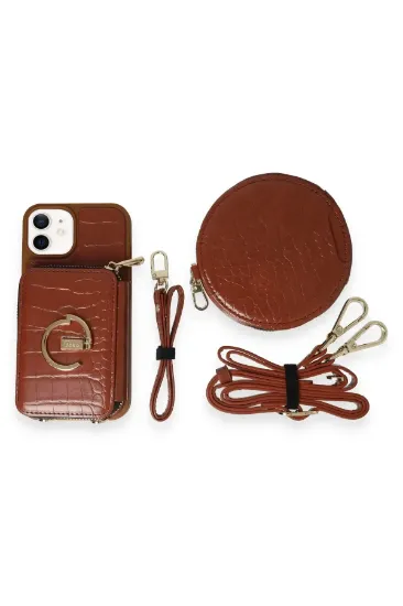 Joko iPhone 11 Kılıf Ermes Kapak - Kahverengi resmi
