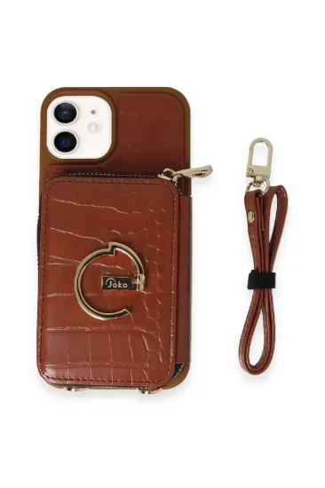 Joko iPhone 11 Kılıf Ermes Kapak - Kahverengi resmi