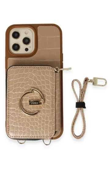 Joko iPhone 12 Pro Max Kılıf Ermes Kapak - Sarı resmi