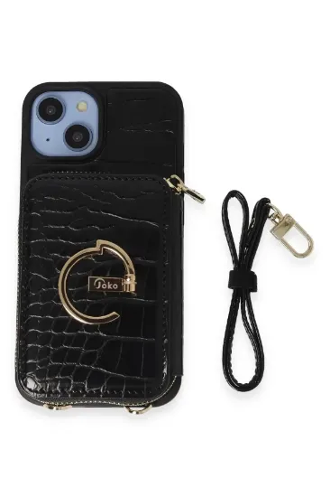 Joko iPhone 14 Kılıf Ermes Kapak - Siyah resmi