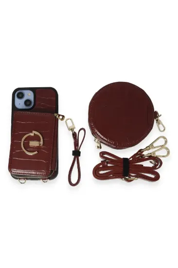 Joko iPhone 14 Kılıf Ermes Kapak - Bordo resmi