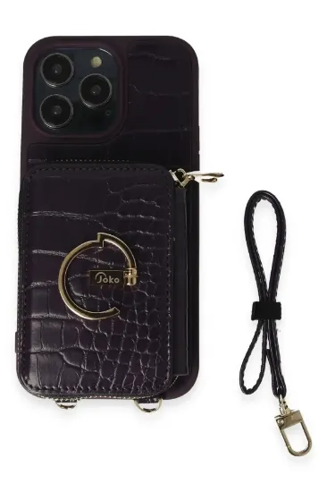 Joko iPhone 14 Pro Kılıf Ermes Kapak - Derin Mor resmi