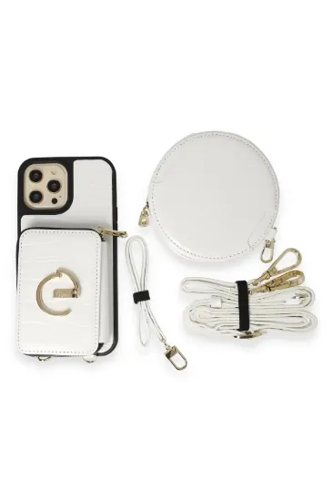 Joko iPhone 14 Pro Max Kılıf Ermes Kapak - Beyaz resmi