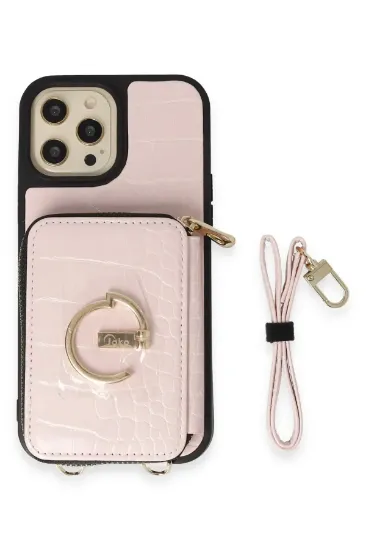 Joko iPhone 14 Pro Max Kılıf Ermes Kapak - Pembe resmi