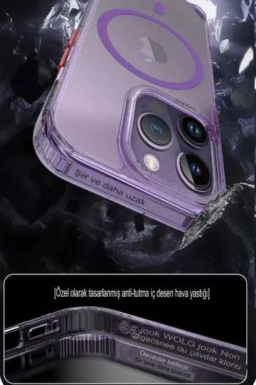 Joko iPhone 14 Pro Max Kılıf Ramos Magsafe Kapak - Şeffaf resmi