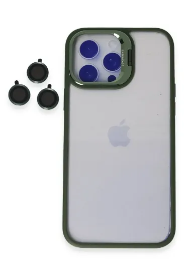 Joko iPhone 14 Pro Kılıf Roblox Lens Standlı Kapak - Koyu Yeşil resmi
