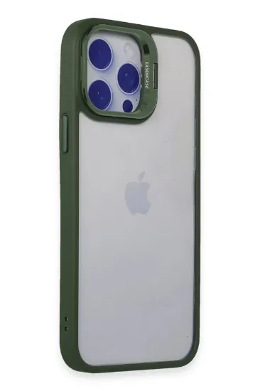 Joko iPhone 14 Pro Kılıf Roblox Lens Standlı Kapak - Koyu Yeşil resmi