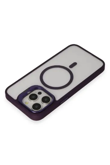 Joko iPhone 13 Pro Max Kılıf Roblox Lens Magsafe Standlı Kapak - Derin Mor resmi
