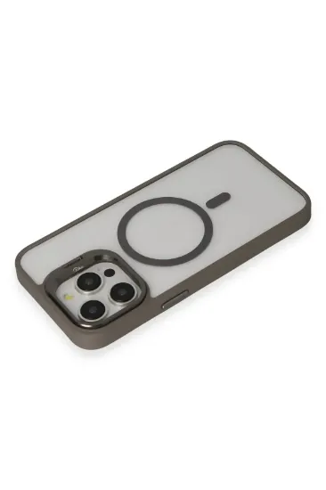 Joko iPhone 14 Pro Kılıf Roblox Lens Magsafe Standlı Kapak - Titan Gri resmi