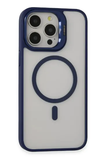 Joko iPhone 15 Pro Kılıf Roblox Lens Magsafe Standlı Kapak - Lacivert resmi