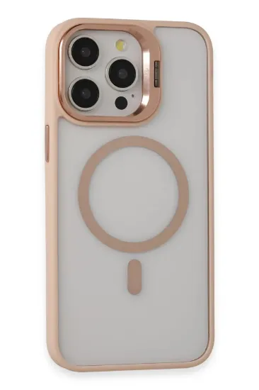 Joko iPhone 15 Pro Kılıf Roblox Lens Magsafe Standlı Kapak - Pudra resmi