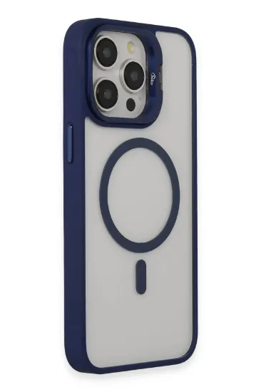 Joko iPhone 15 Pro Max Kılıf Roblox Lens Magsafe Standlı Kapak - Lacivert resmi