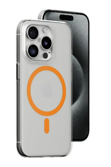 Joko iPhone 13 Pro Max Kılıf Bubble Magsafe Kapak - Turuncu resmi