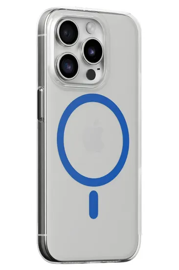 Joko iPhone 13 Pro Max Kılıf Bubble Magsafe Kapak - Mavi resmi