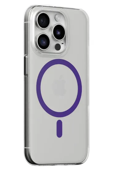 Joko iPhone 14 Pro Max Kılıf Bubble Magsafe Kapak - Mor resmi