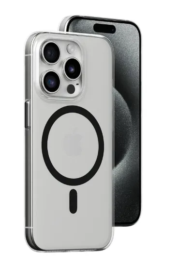 Joko iPhone 15 Pro Kılıf Bubble Magsafe Kapak - Siyah resmi