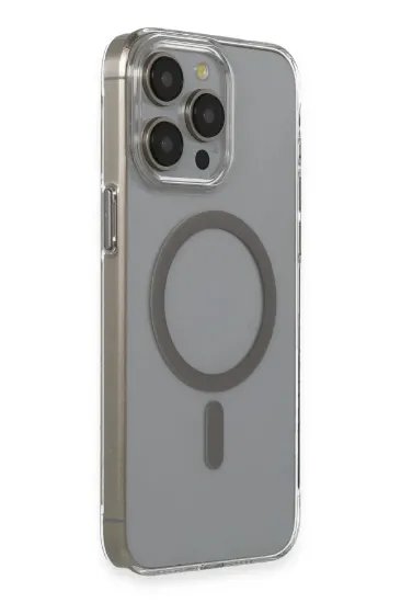 Joko iPhone 15 Pro Bubble Magsafe Kapak - Titan Gri resmi
