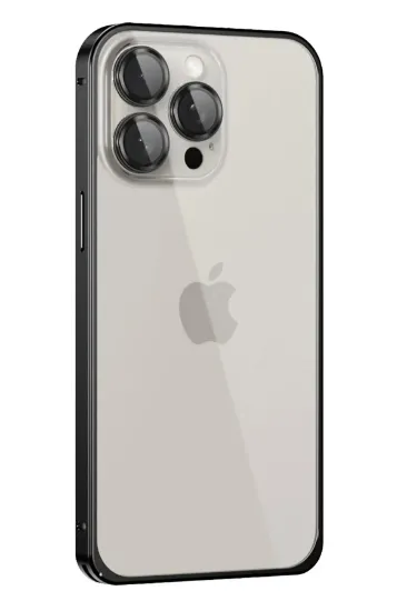 Joko iPhone 15 Pro Max Metal Bumper Mat Kapak - Siyah resmi