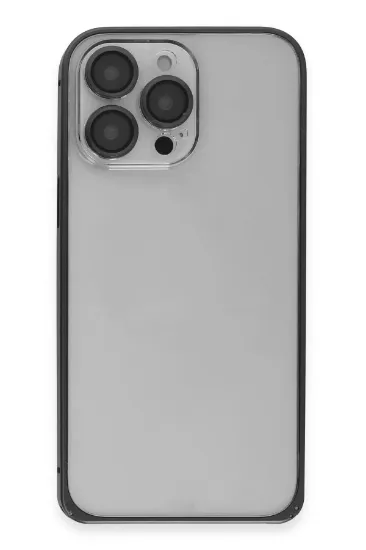 Joko iPhone 15 Pro Max Metal Bumper Mat Kapak - Siyah resmi