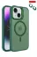 Joko iPhone 15 Kılıf Flet Lens Magsafe Kapak - Koyu Yeşil resmi