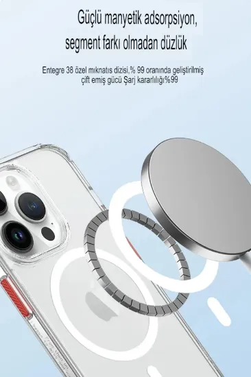 Joko iPhone 15 Ramos Magsafe Kapak - Şeffaf resmi