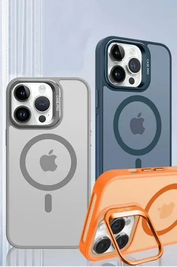 Joko iPhone 15 Plus Flet Lens Magsafe Kapak - Turuncu resmi