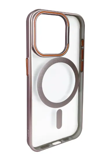 Joko iPhone 15 Crown Lens Standlı Magsafe Kapak - Pembe resmi