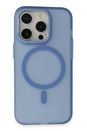 Joko iPhone 15 Pro Frost Standlı Magsafe Kapak - Sierra Blue resmi