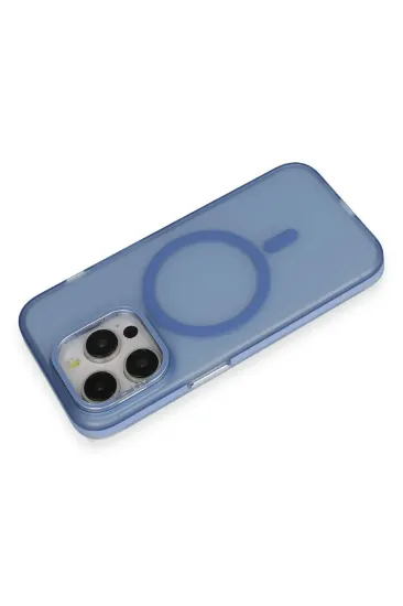 Joko iPhone 15 Pro Frost Standlı Magsafe Kapak - Sierra Blue resmi