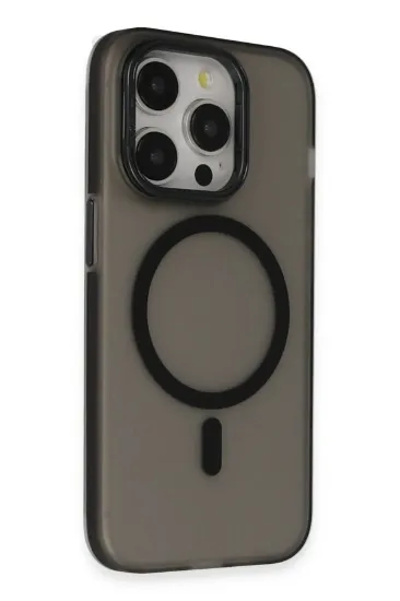 Joko iPhone 15 Pro Max Frost Standlı Magsafe Kapak - Siyah resmi