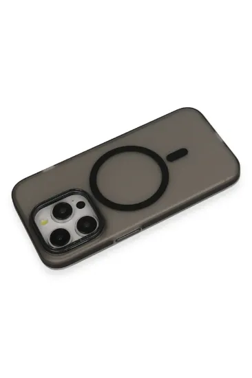 Joko iPhone 15 Pro Max Frost Standlı Magsafe Kapak - Siyah resmi